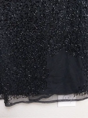 NWT Mac Duggal Beaded Sleeveless High Neck Column Gown 10 Black Maxi Dress 93742 thumbnail 7