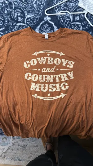 Cowboys and country music tshirt thumbnail 2
