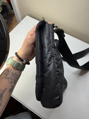 ATHLETA x Caraa Black Puffer Crossbody Bag/Purse thumbnail 8