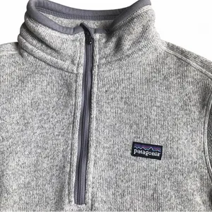 Patagonia Women's Better Sweater 1/4 Zip Fleece Gray Size XS thumbnail 4