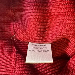 NWT Ellison wine mock neck padded power shoulder top size L thumbnail 6