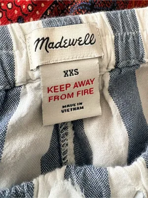 Madewell Pajama Bottoms XXS Striped Sleepwear Loungewear thumbnail 3