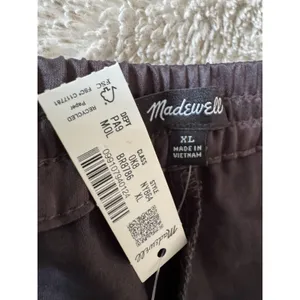 NWT Madewell The Easy Pull On Track Pants Satin Racer Stripe Size XL thumbnail 6