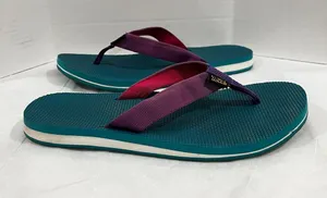 TEVA Deckers Flip-Flop Teal And Purple Size 9 Or 9.5 Lightweight Comfy thumbnail 1
