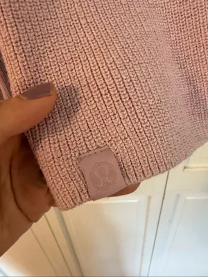 Lululemon ribbed merino wool blend lavender crewneck sweater size 6 thumbnail 5