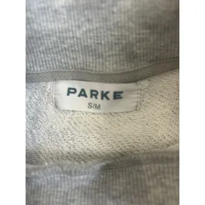 Parke X Stoney Clover Lane Grey Pink Varsity Mockneck Sweatshirt S/m thumbnail 5
