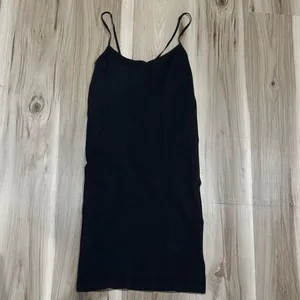 Free People Intimately Seamless Mini Slip Dress Black Women’s Medium/Large thumbnail 2