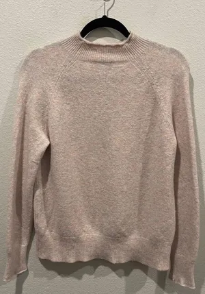 J.Crew Supersoft Pink RollNeck Wool Sweater thumbnail 1
