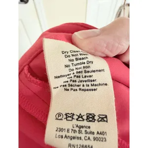 L'Agence Trousers Women Size 4‎ Red Slim Straight Leg Stretch Dress Pants thumbnail 8