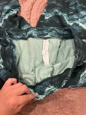 Fabletics Black & Gray Wave-Pattern Jogger Pants thumbnail 3