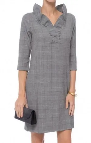 Gretchen Scott Designs‎ Wall Streeter Jersey Ruffneck Dress size xs thumbnail 1