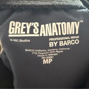 Grey’s Anatomy Women’s Scrubs Navy Blue Jogger Pants Size Medium Petite thumbnail 6