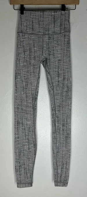 lululemon wunder under 2‎ High Rise Black And Gray Leggings CP thumbnail 1