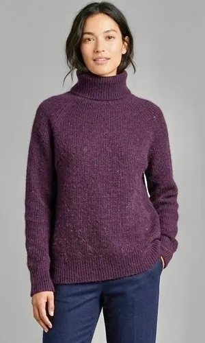 J.Crew Sweater Wool Alpaca Blend Turtleneck Oversized Medium  thumbnail 1
