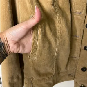 Baby Phat Y2k corduroy button up jacket tan size medium thumbnail 5
