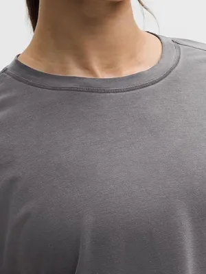 NWT Lululemon EasySet Relaxed Long-Sleeve Shirt dilute Wash graphite gray size 4 thumbnail 4