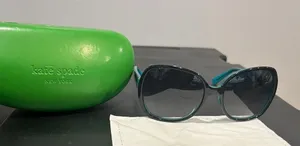 Kate Spade Green Wraparound Sunglasses with Matte Finish thumbnail 1