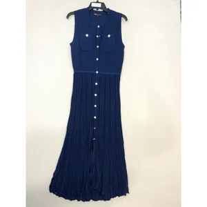 Maje Navy Sleeveless Knit Midi Dress Size 40 ( US 8) thumbnail 6