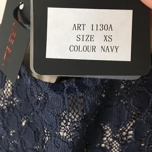 NWT Carla Conti navy silk & lace dress XS‎ thumbnail 7