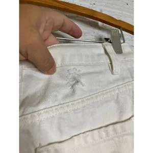We The Free Denim Skirt Womens 25 White‎ Excellent Distressed Zip Front Mini thumbnail 5