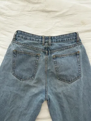 Princess Polly Vintage-Style Boyfriend Jeans in Washed Blue-Gray thumbnail 5