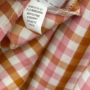 Old Navy Peasant Top Size XL Gingham Mandarin Popover Boho Cottagecore Prairie thumbnail 8