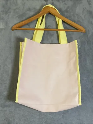 Marc Jacobs Fragrances‎ Pink and Yellow Canvas Tote Bag limited edition thumbnail 13