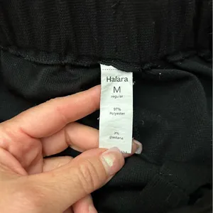 Halara Black Wide-Leg Knit Pants Medium thumbnail 4