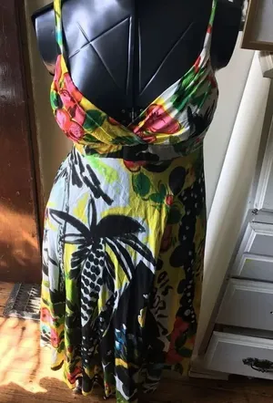 Jams World vintage M v-neck sleeveless maxi dress thumbnail 1