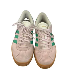 Adidas VL Court Bold Pink Green Platform Sneakers Suede Womens 9 thumbnail 3