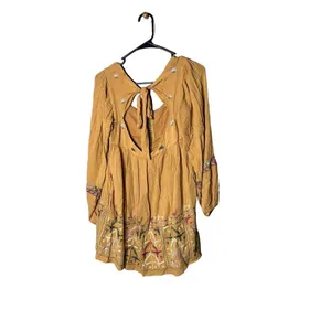 Free People‎ Women’s Rhiannon Orange Embroidered Dress Size XS thumbnail 6