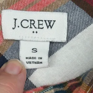 J.Crew  Plaid Light Flannel Long Sleeve Button Down Shirt Gorp thumbnail 5