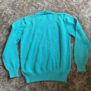 Bermuda Crest Cardigan Sweater Vintage 90s Women’s M Green Preppy Cruise Wear thumbnail 9