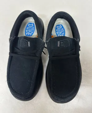 Hey Dude Kids Black Slip-On Moccasins thumbnail 1