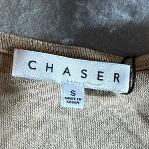 1320 | NWT Chaser Bay Cutout Ruched Bodycon Mini Dress Tan Womens‎ S thumbnail 3