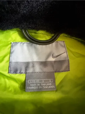 Vintage Nike Silver Tag Quilted Faux Fur Collar Zip-Up Vest Large thumbnail 3