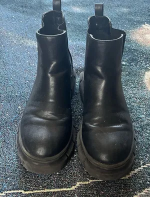 BP Nordstrom Black Lace‑Up Ankle Boots Sz 6 Women’s Leather Streetwear Staple thumbnail 1