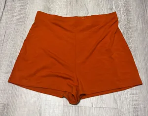 Fighting Eel Orange Hawaiian Aloha Shorts Jersey Rayon Spandex‎ Fall thumbnail 1