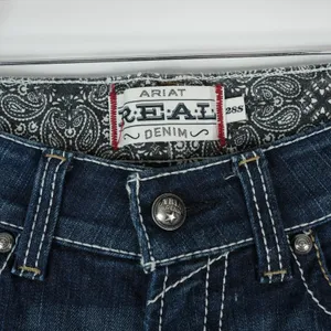 Ariat Jeans‎ Women's 28S Blue Real Denim Mid Rise Boot Western Rodeo Stretch thumbnail 3