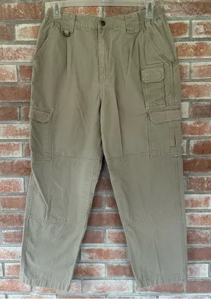 5.11 Tactical Cotton Utility Straight Pants Canvas Khaki Womens 14 Cargo Uniform thumbnail 1