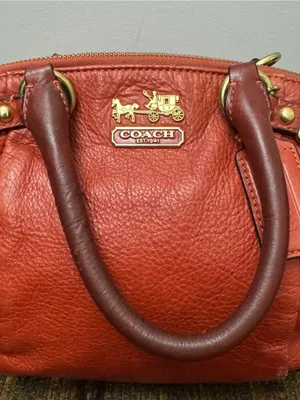 Coach Madison Sophia Bag Burnt Orange Purse Handbag thumbnail 3