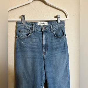 Reformation Stretch Flood Jean Size 26 in Catalina Wash High‎ Rise thumbnail 3