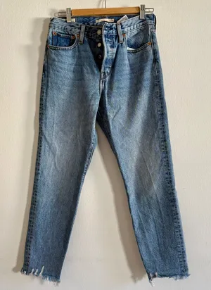 Levi’s Wedgie Blue Denim Jeans thumbnail 1