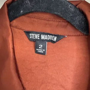 Steve Madden Rust Button-Down Midi Dress thumbnail 4