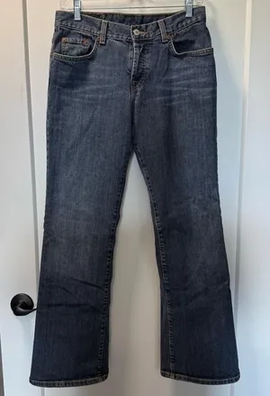 Vintage Lucky Brand Women's Easy Rider Low‎ Rise Jean Medium Wash Bootcut 8/29 thumbnail 1
