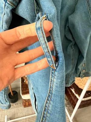 Women’s Denim Jacket Shacket Size 3X Light Wash Button Down Jacket thumbnail 5