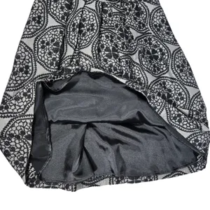Eva Franco Silver Black‎ Metallic Medallion Brocade Fit Flare Dress Size 8 thumbnail 8