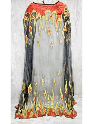 Rubies sheer glitter flame devil Halloween costume accessories one size thumbnail 6