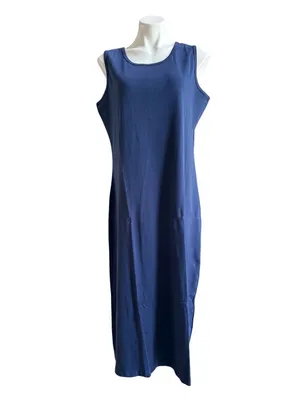 NorthStyle Casual Knit Tank Dress Blue Large NWT IN PACKAGE thumbnail 2