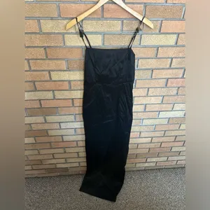 NWT Lovers & Friends Ricky Maxi Dress Black Back Slit Sleeveless Size Small thumbnail 3